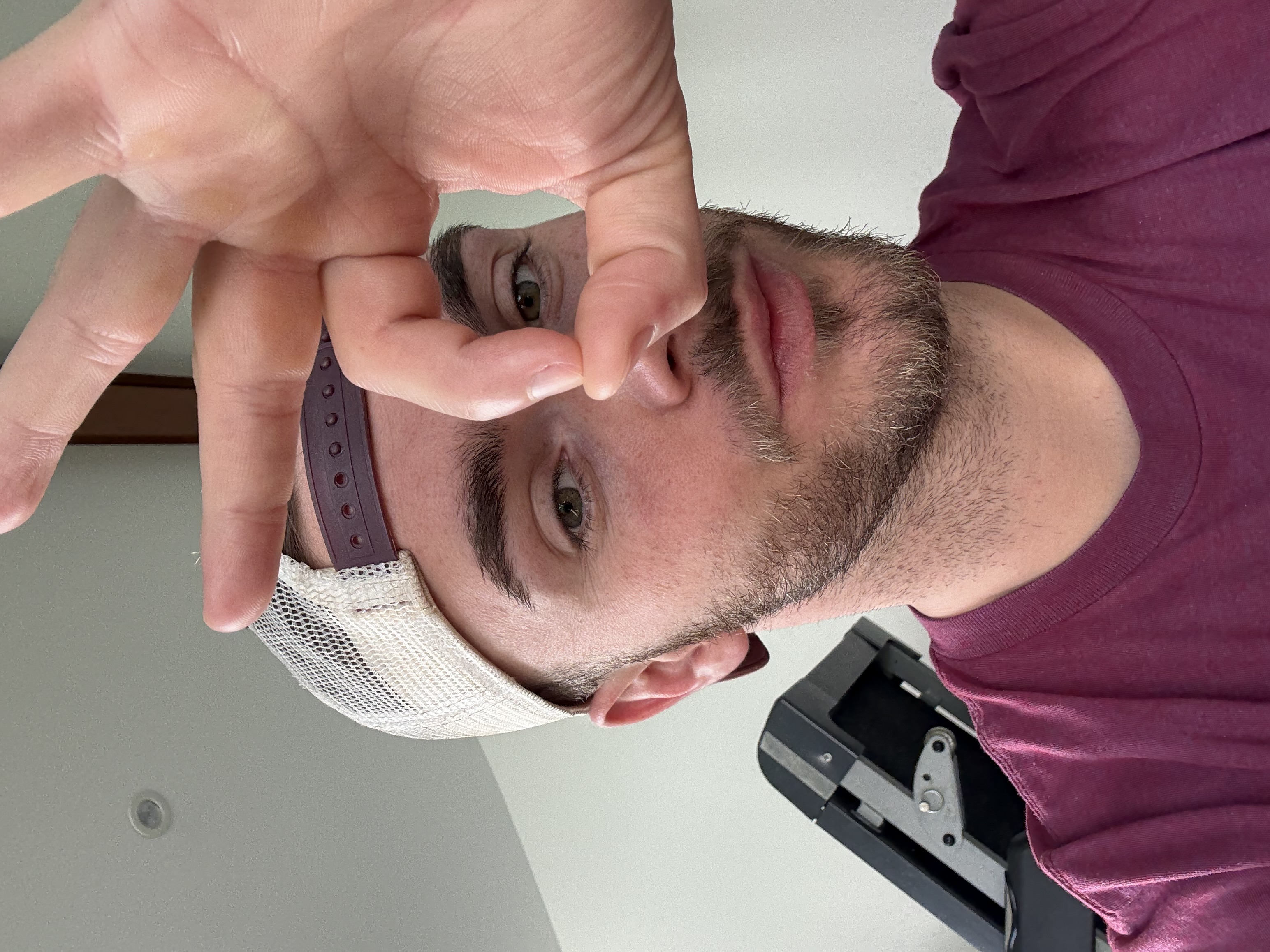 Tom Delassus validant la posture d'un client en visio